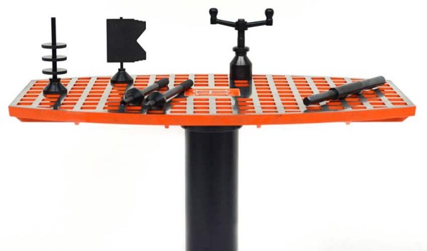 Loco-Machine bicycle frame builder tools and alignment tables