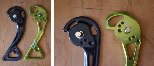 OneUp Components RAD Cage replacement Shimano derailleur cage to offset pulley for oversized rear cogs
