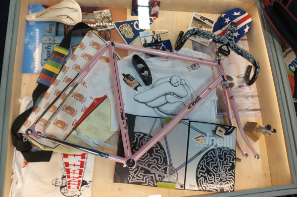 cinelli-custom-pink-steel-road-bike-and-merchandise