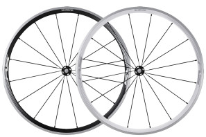 Shimano_30mm_aluminum_clincher_wheelset_front_wheel_black_silver_WH-RS330-CL