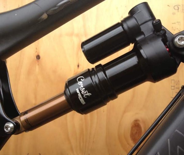 Vorsprung Corset air shock oversized canister sleeve upgrade for Fox Shocks mountain bike components