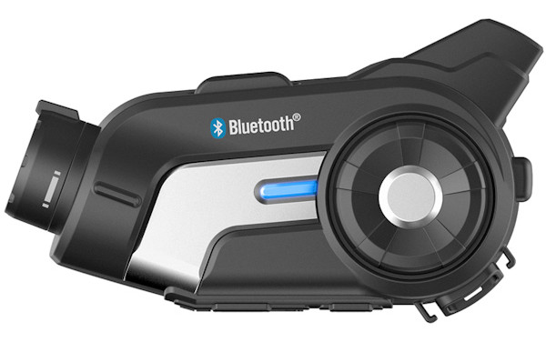 Sena 10C video camera and bluetooth intercom device, side shot