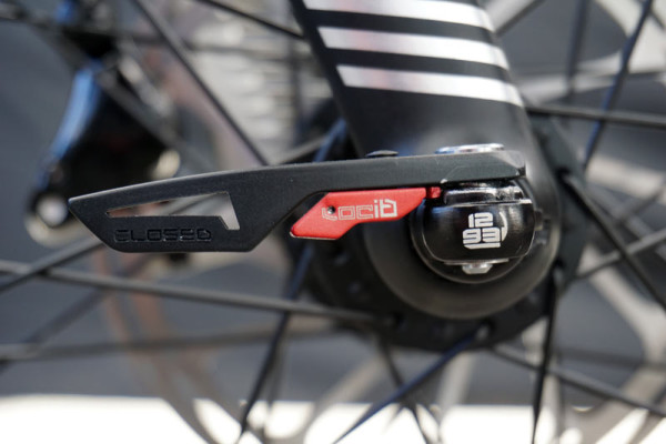 Naild locking quick release thru axle system for road cyclocross and gravel bikes appears on Marin bikes for 2016