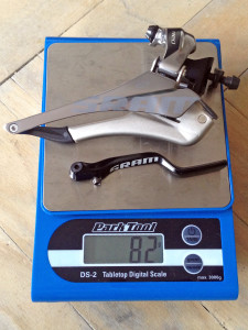 SRAM_Red-22-Hydro-Disc_WiFiLi_YAW-front-derailleur_with_chain-guide_actual-weight-82g