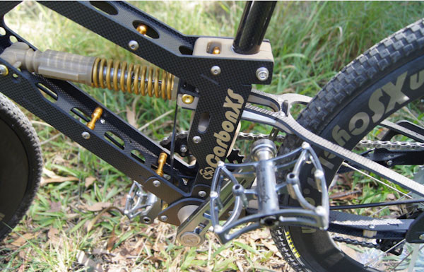 CarbonXS cycles mad 6, frame close up