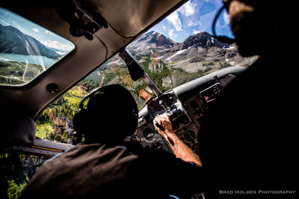 Float plane cockpit, photo by Brad Holmes
