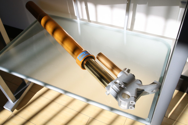 Ohlins USA factory tour RFX suspension fork motorcycle indy car-33