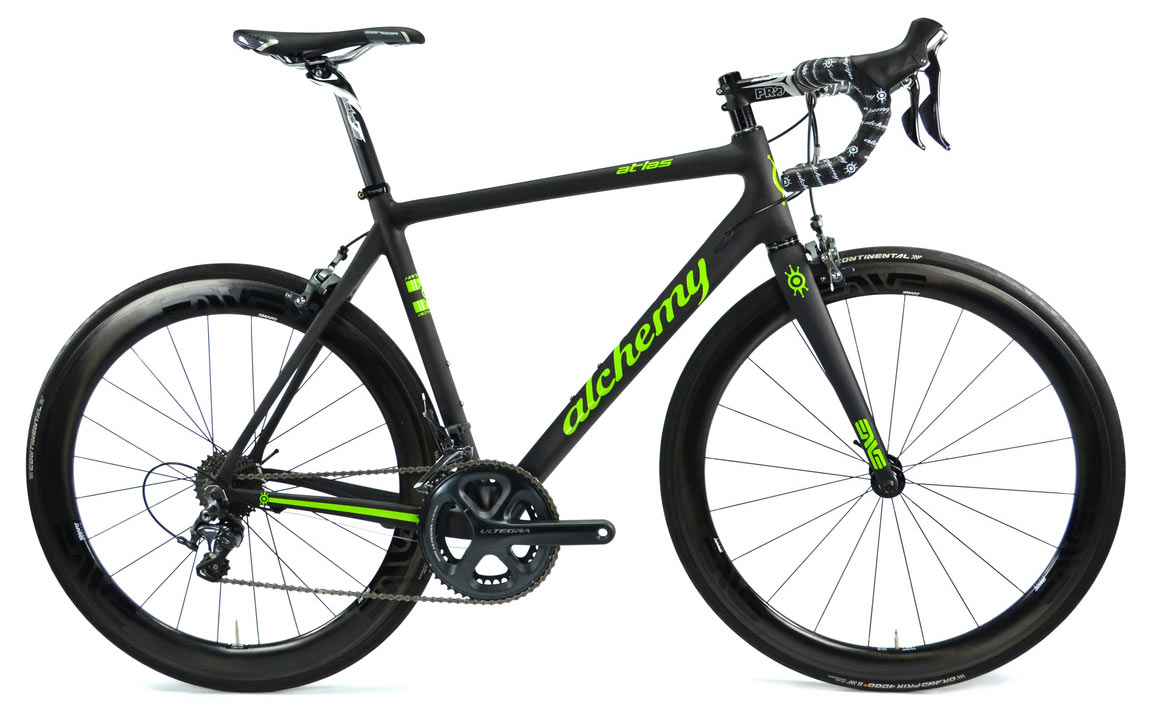 Alchemy Atlas stock carbon fiber road bikes made in USA