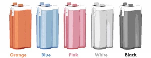 Clip on bottle colors