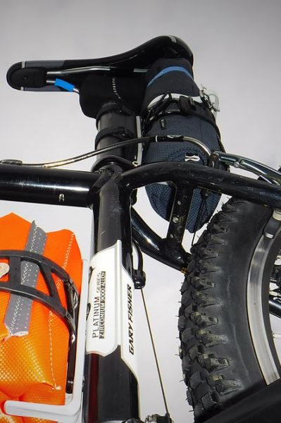 Jet Red X tool roll, on seat tube