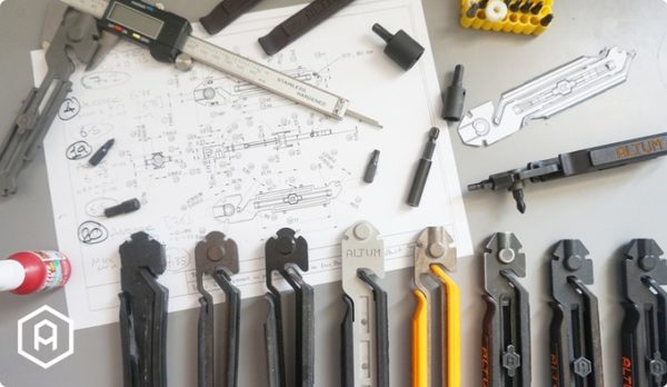 Altum MODUAL multi tool on blueprints