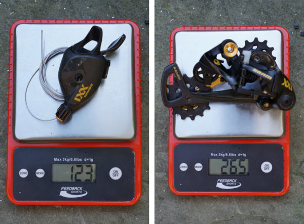 sram xx1 eagle actual weights and install notes