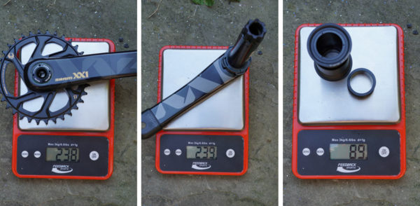 sram xx1 eagle actual weights and install notes