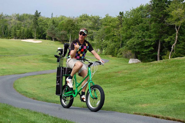 Golf Bike, guy riding