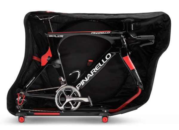 Scicon Aerocomfort 3 bicycle travel case keeps handlebars and saddle installed