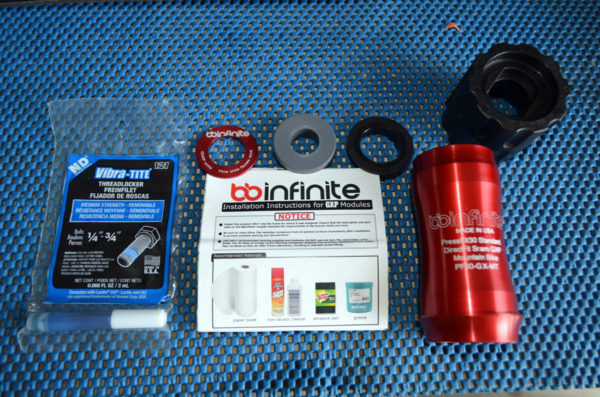 BBinfinite GXP pressfit one-piece bottom bracket review and actual weights