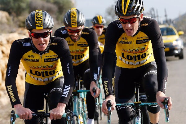 Lazer sponsorships 2017, LottoNL-Jumbo team close up