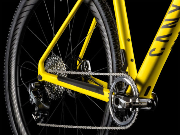Canyon Inflite CF SLX disc brake carbon cyclocross race bike drivetrain chainstay