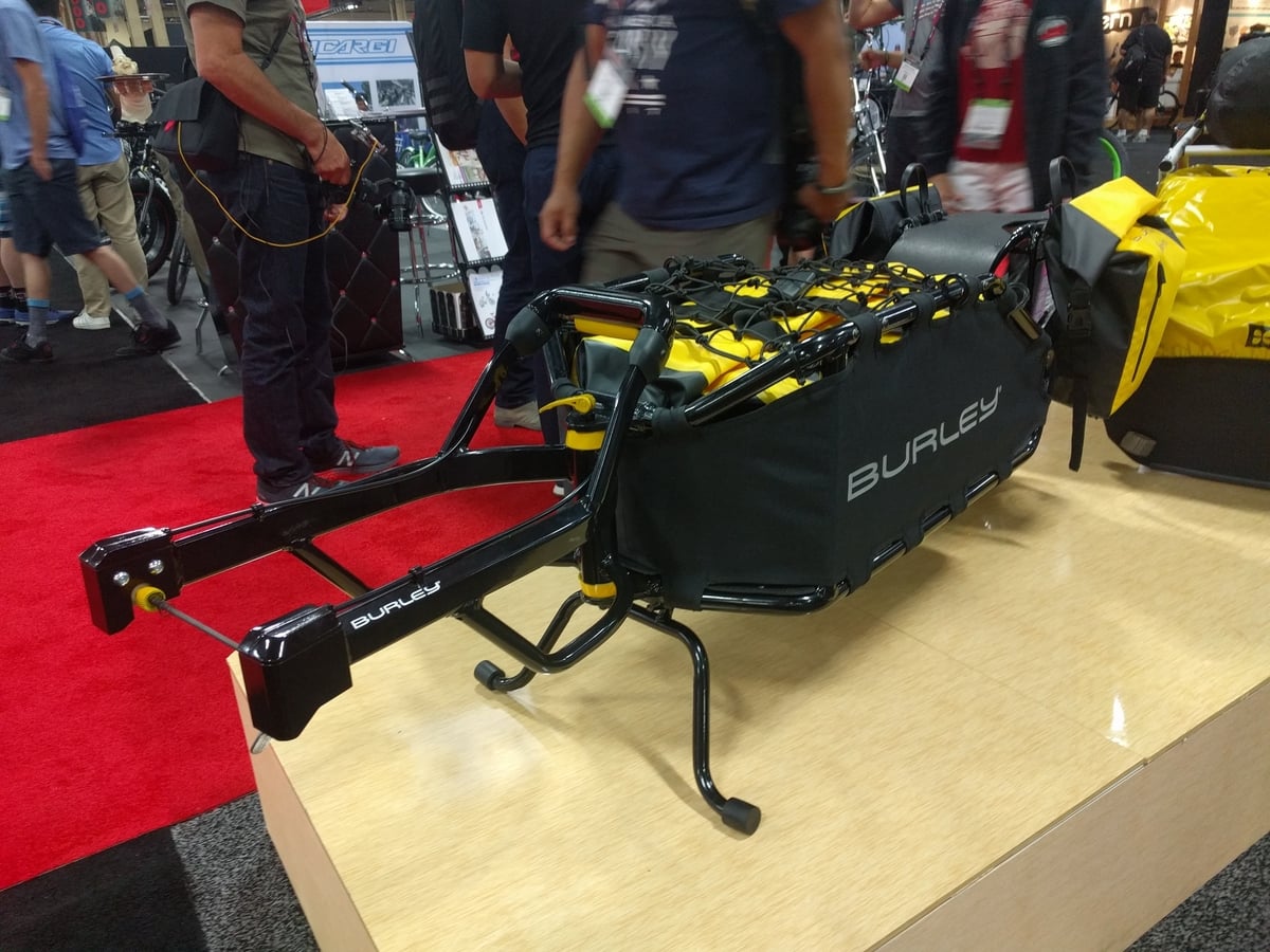 IB17: Burley packs single wheeled cargo trailers for on and off-road adventures