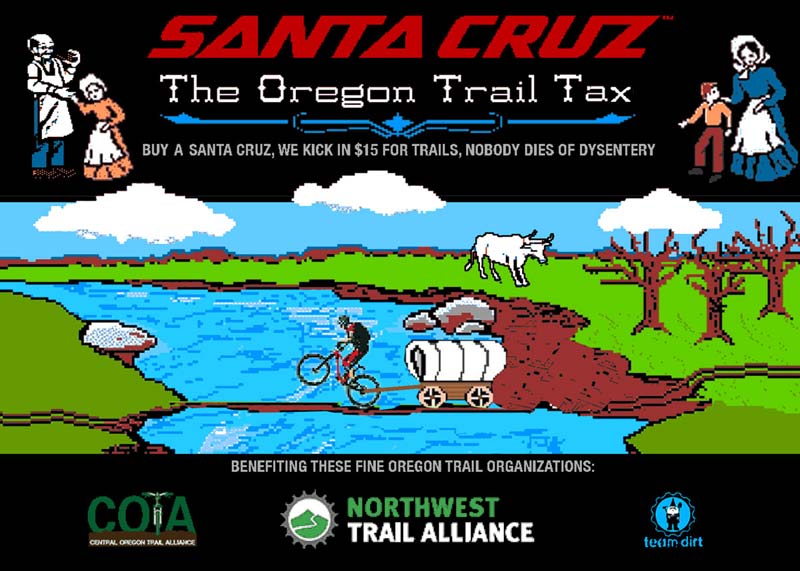 santa cruz bicycles donates to oregon mountain bike trail building efforts