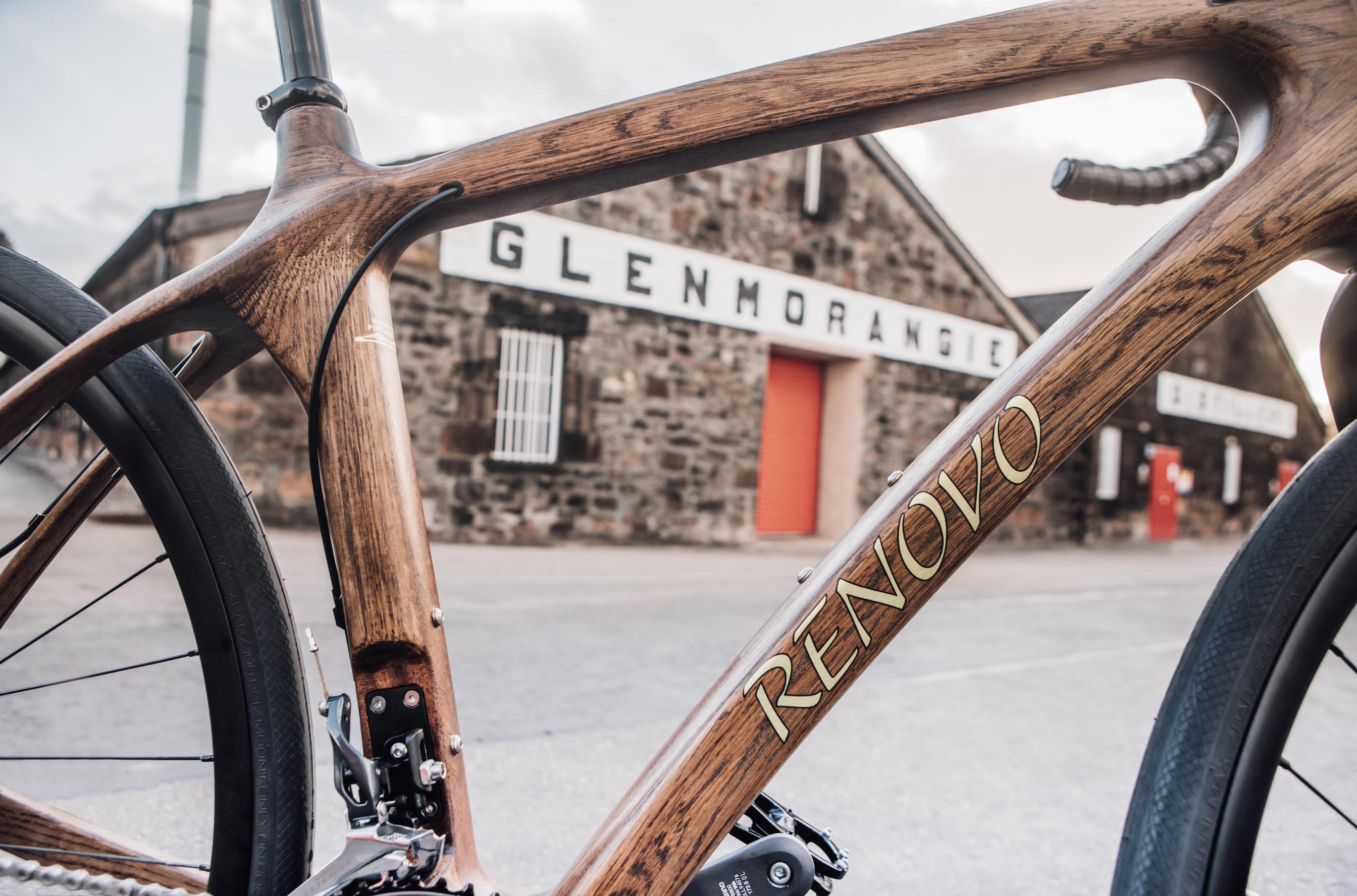 Renovo Glenmorangie wooden bike whisky scotch distillery spirits