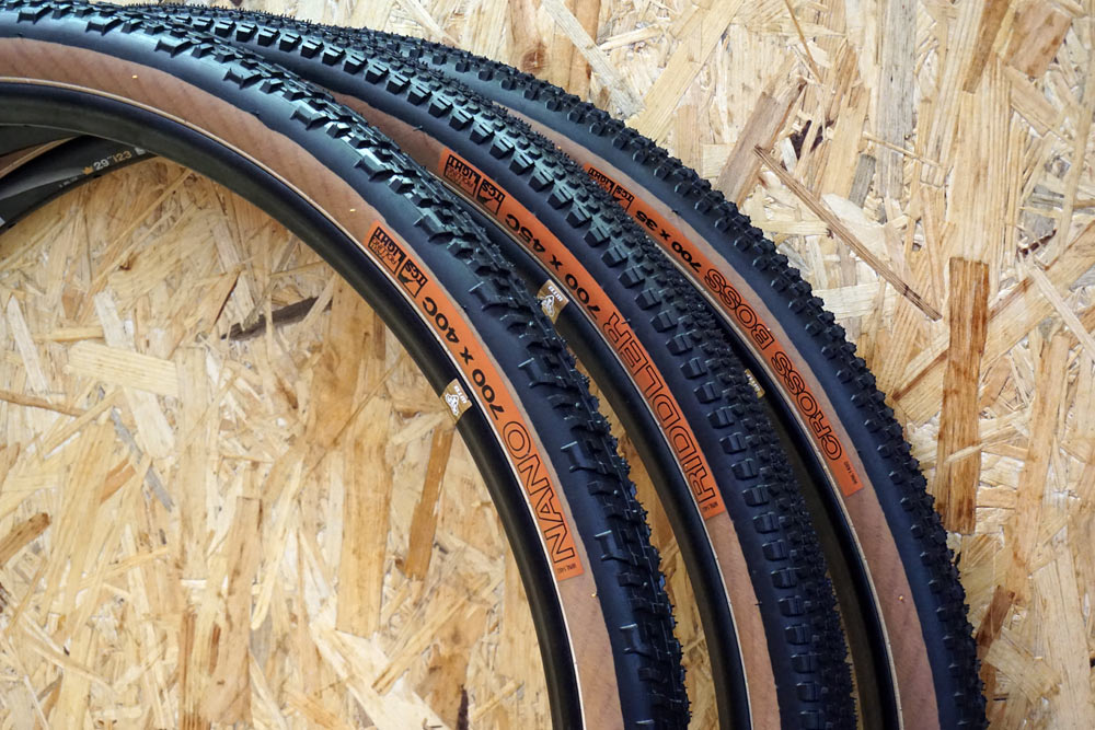 WTB nano riddler and cross boss gravel and cyclocross tires now available with tan sidewalls