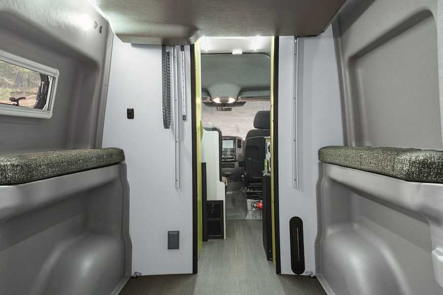 The Revel has ample storage for bikes and gear.