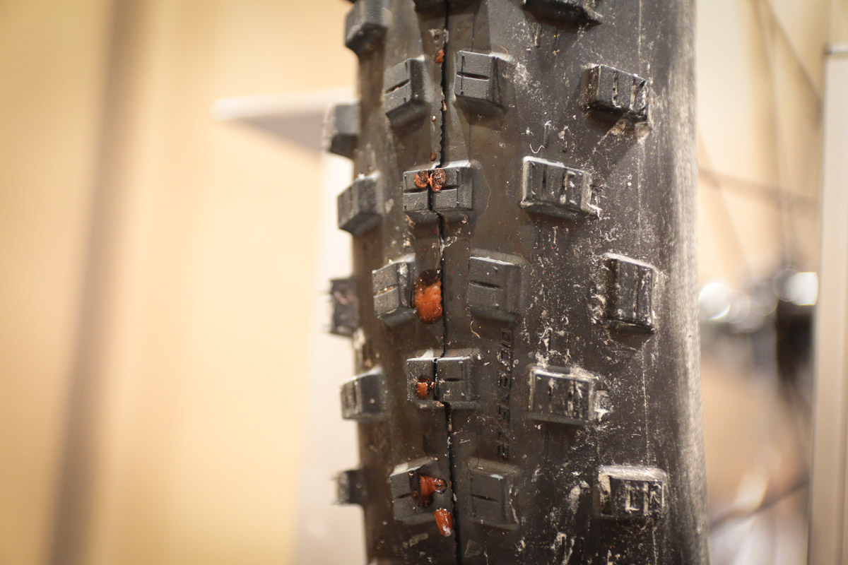 IB17: Flat Stopper has a dry tubeless tire sealant you mix at home