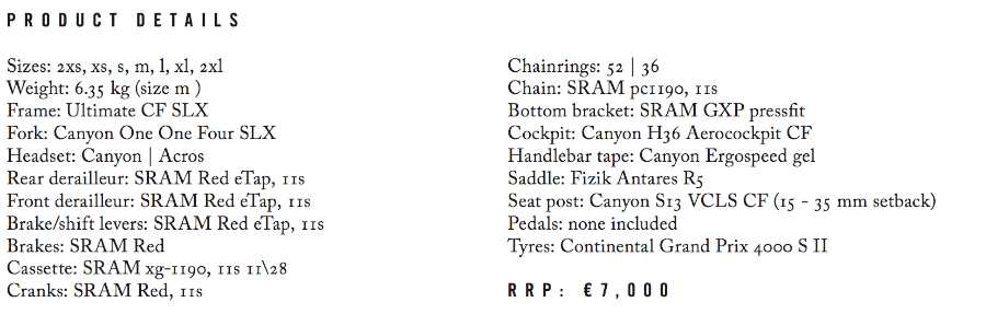 Rapha and Canyon release joint bike project