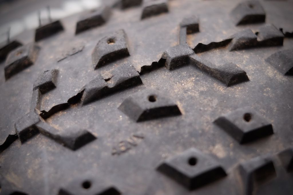 Ramps help keep rolling resistance down while retaining a sharp back edge for braking.