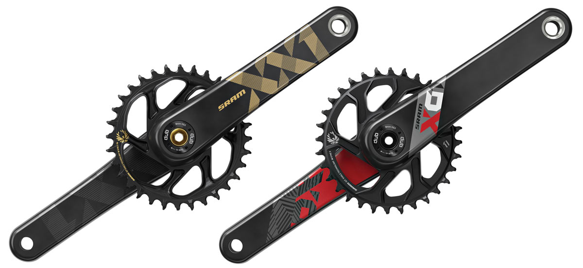 2018 SRAM XX1 DUB and X01 DUB cranksets