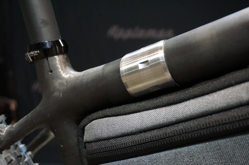 nabs 2018 appleman carbon drop bar fat bike with titanium S-and-S couplers clears a four inch tire
