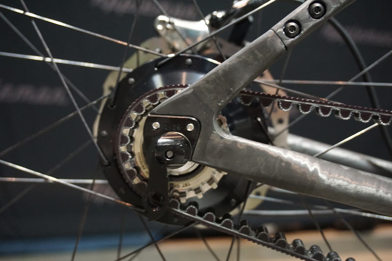 nabs 2018 appleman carbon drop bar fat bike with titanium S-and-S couplers clears a four inch tire