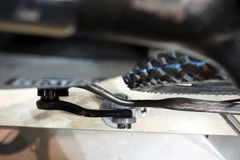 nabs 2018 appleman carbon drop bar fat bike with titanium S-and-S couplers clears a four inch tire