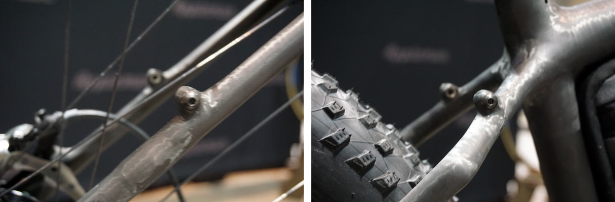 nahbs 2018 appleman carbon drop bar fat bike with titanium S-and-S couplers clears a four inch tire