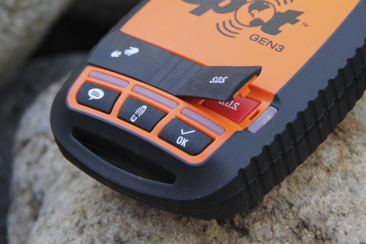 Pressing the SOS button sends a message to GEOS in texas