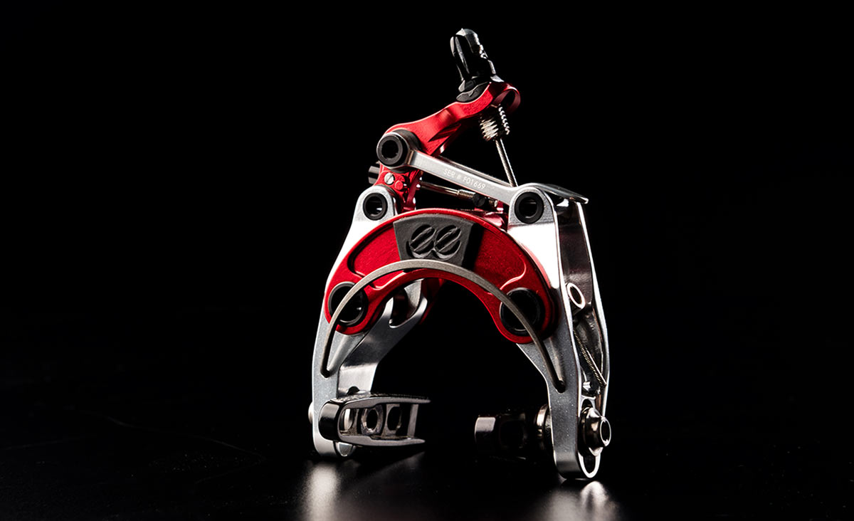 limited edition cane creek eebrakes el diablo silver and red colorway for rim brake road bikes