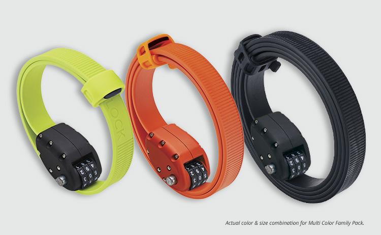 The otto lock fits around just about anything and cinches tight.