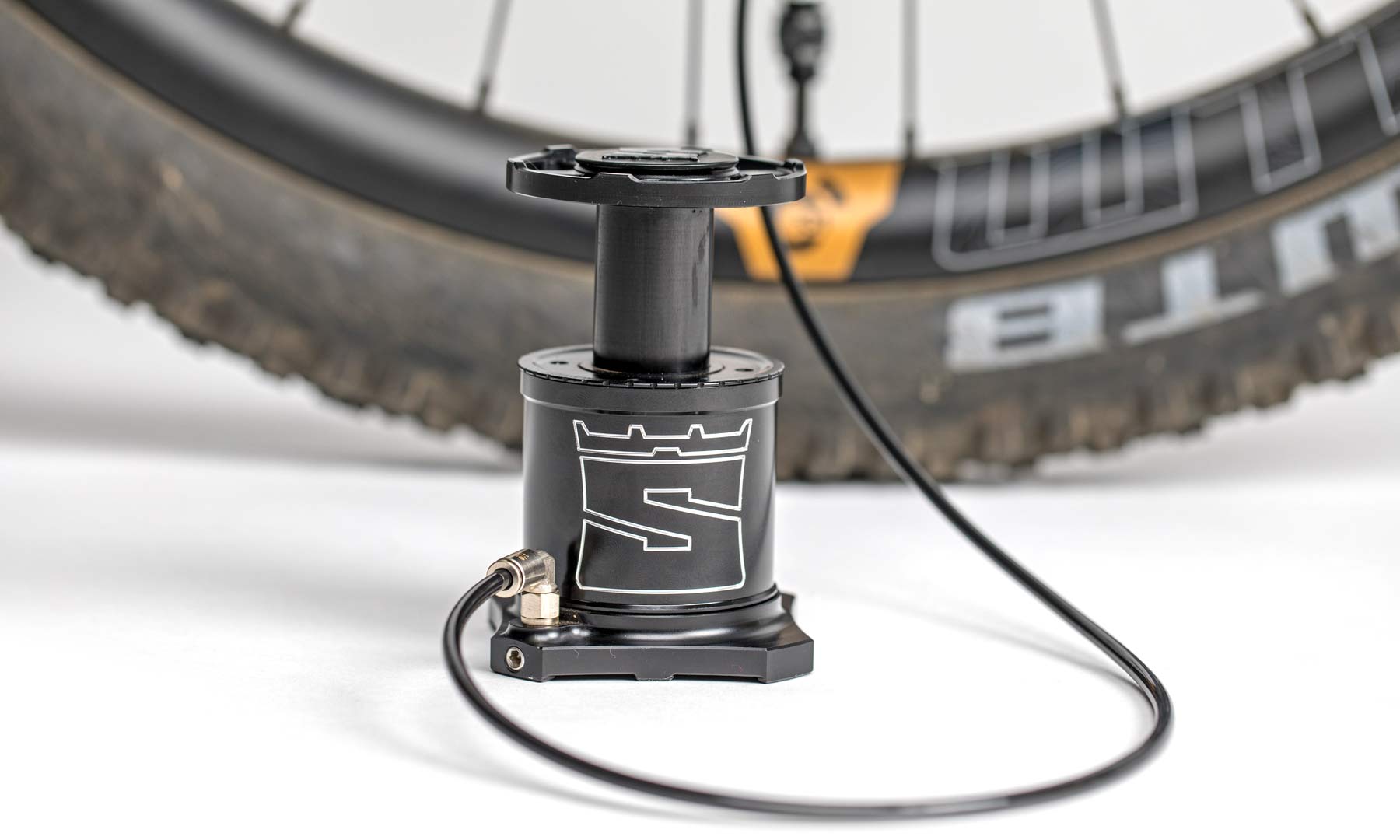 Use a foot to Stompump your tires up to pressure