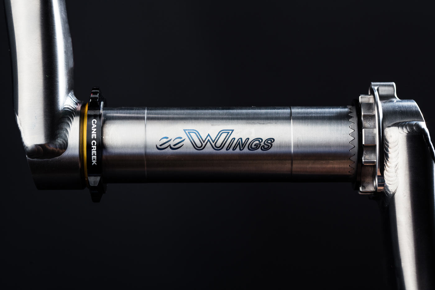 cane creek eeWings titanium crankset for road gravel and mountain bikes use full titanium construction
