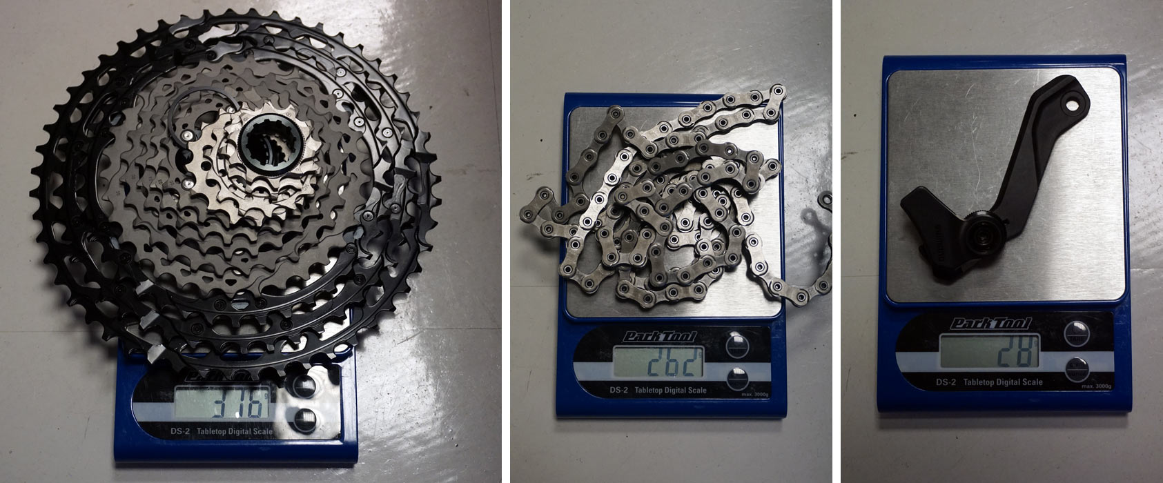 Shimano M9100 12 speed weights