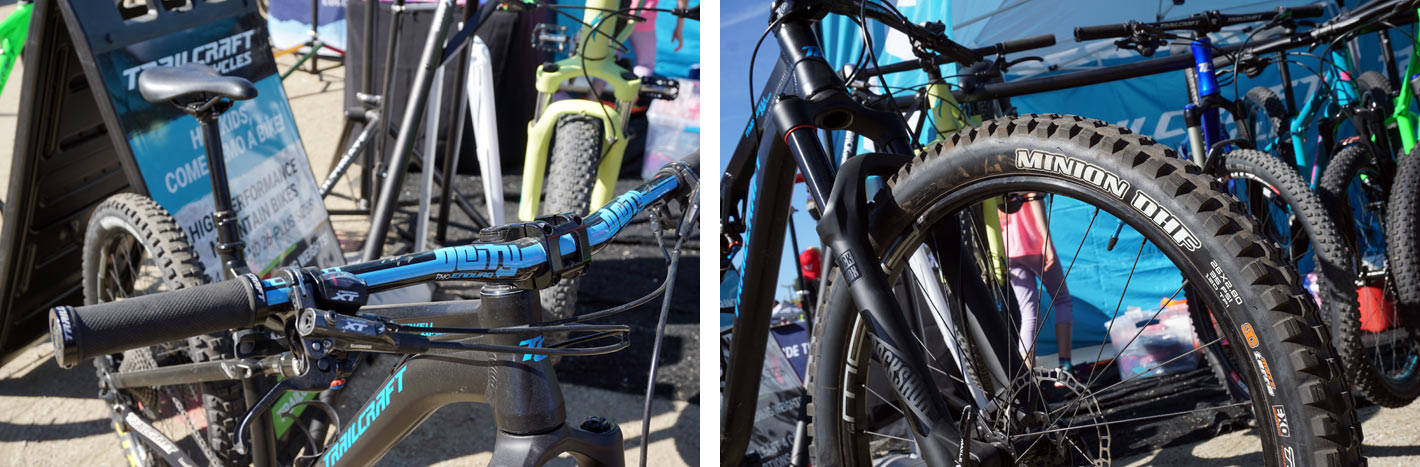 trailcraft high end kids mountain bikes get stans rims with matching color graphics