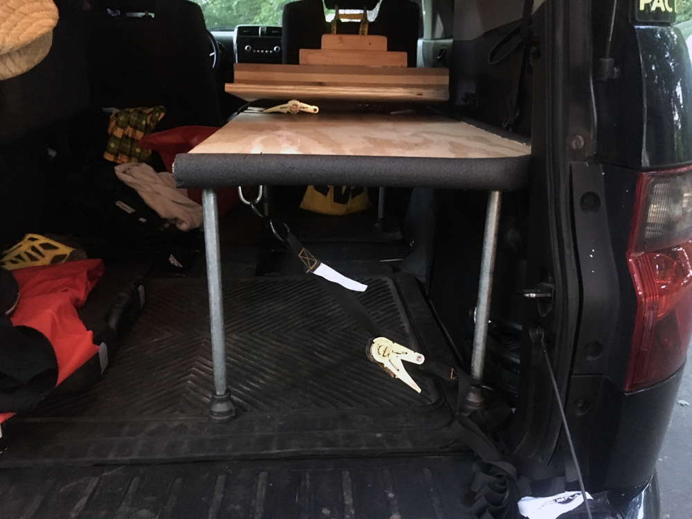 #Vanlife: How to make a DIY sleeping platform for the Honda Element