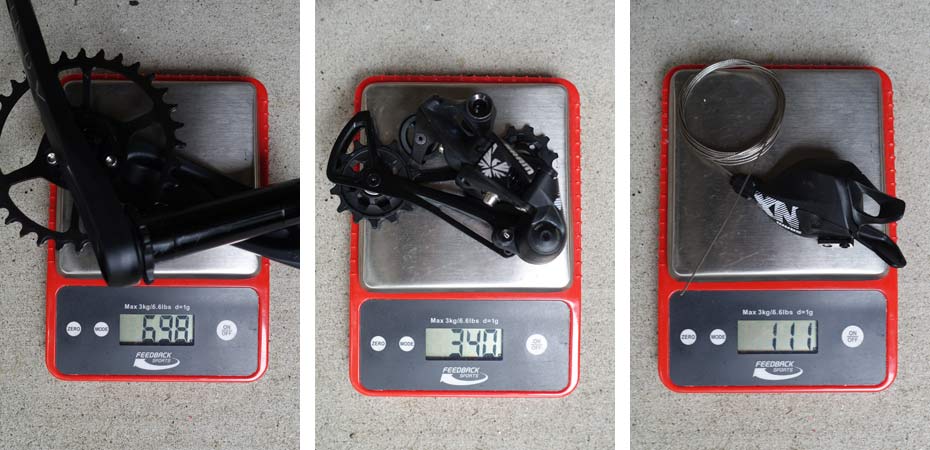 sram nx eagle actual weights and first ride review