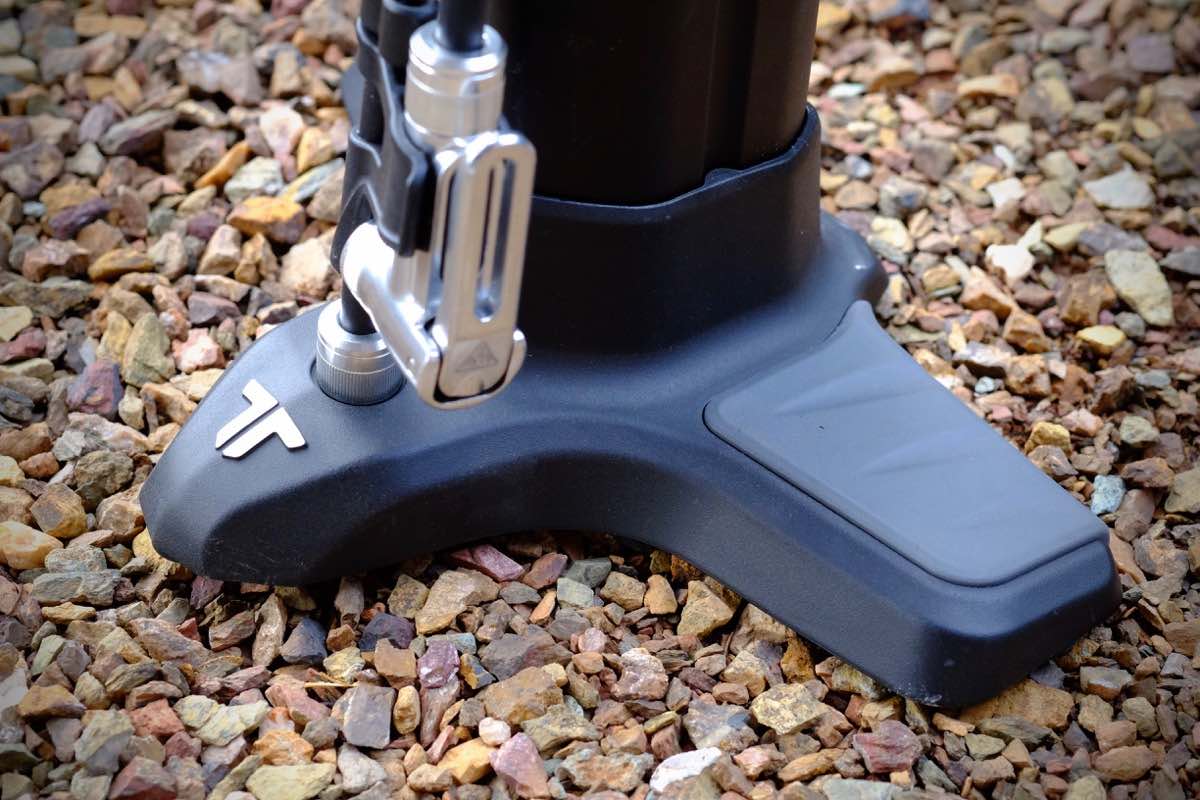 Topeak's Joe Blow Twin Turbo pumps twice the air in half the time.