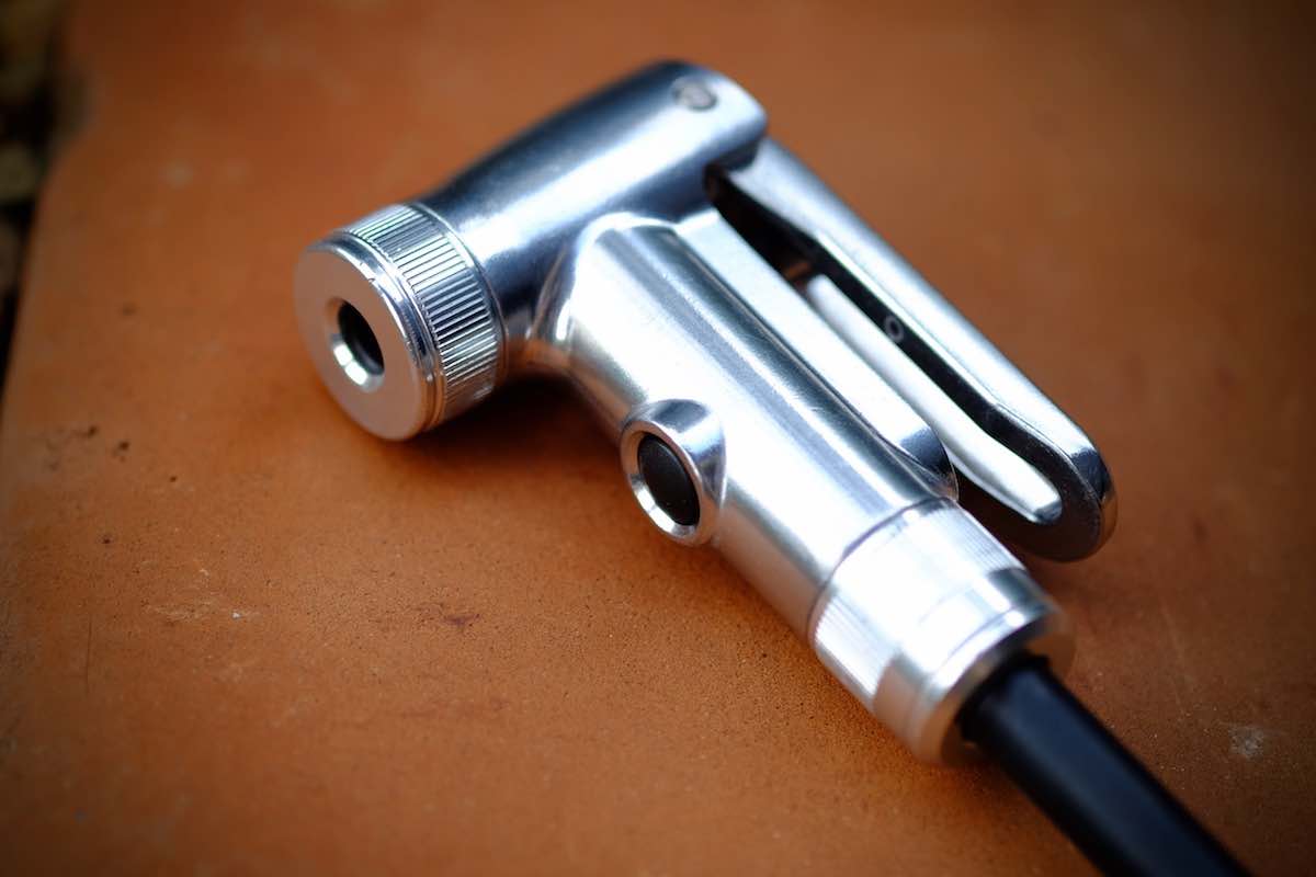 Topeak's Joe Blow Twin Turbo pumps twice the air in half the time.