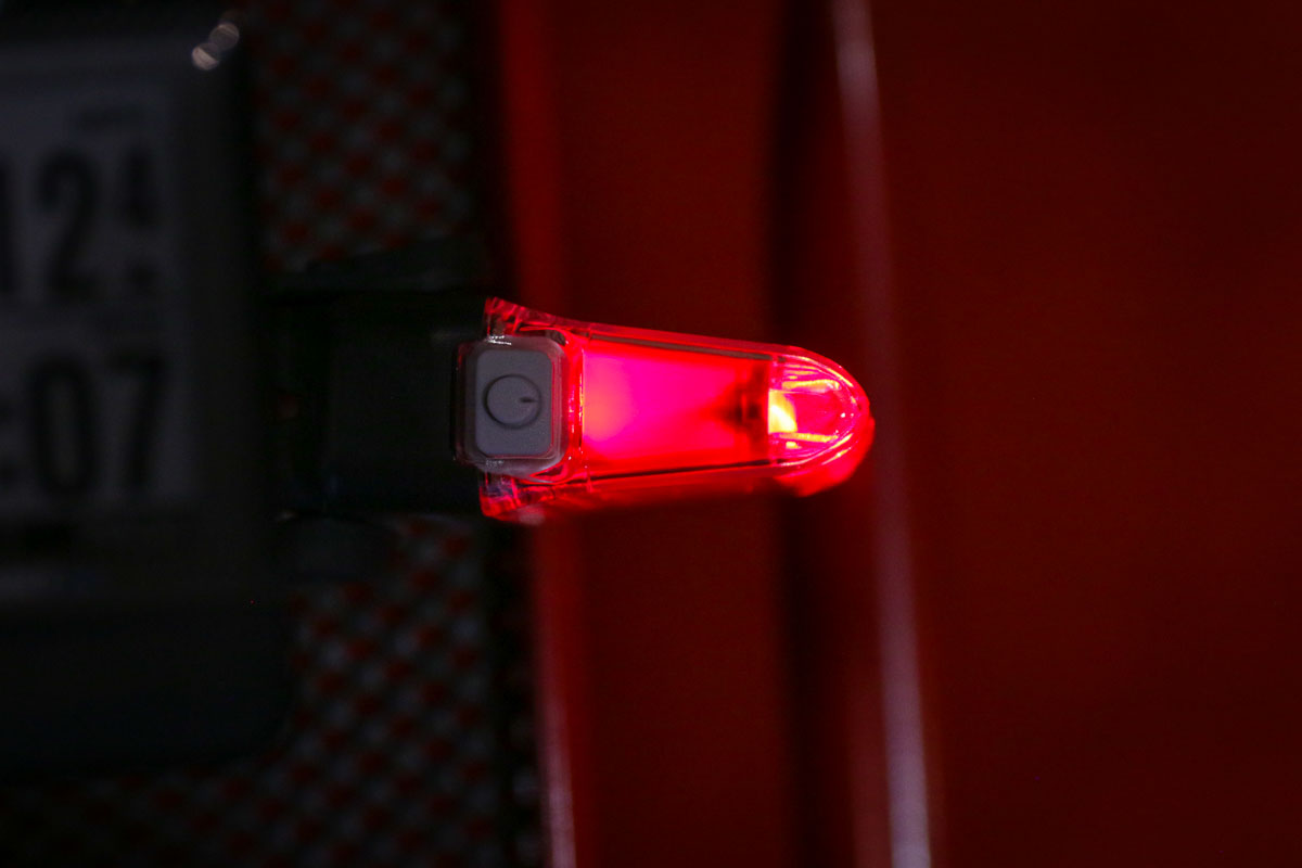 Niterider Sentry Aero 260 taillight is super visible + Lumina Dual 1800 prototype