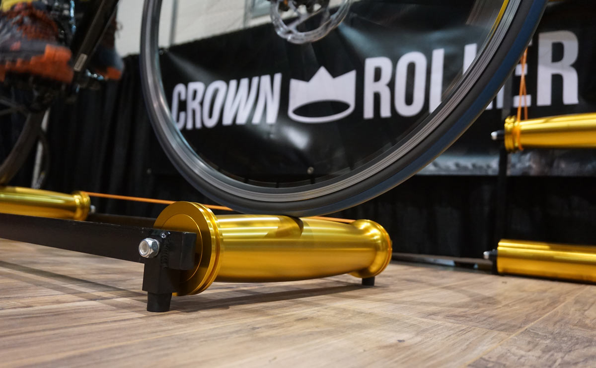 Crown Roller slopes the cylinders to make roller riding safer, easier to learn