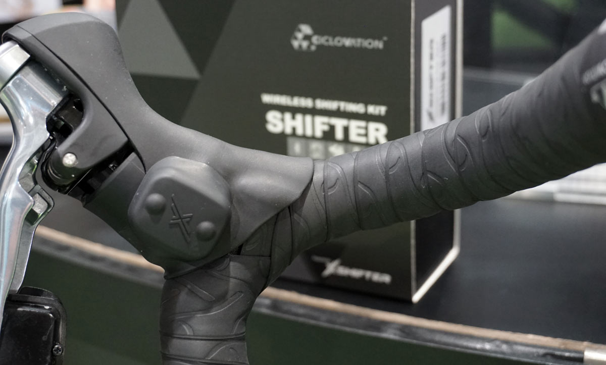 X-Shifter universal wireless shifting kit goes 1x only, miniaturizes shifters
