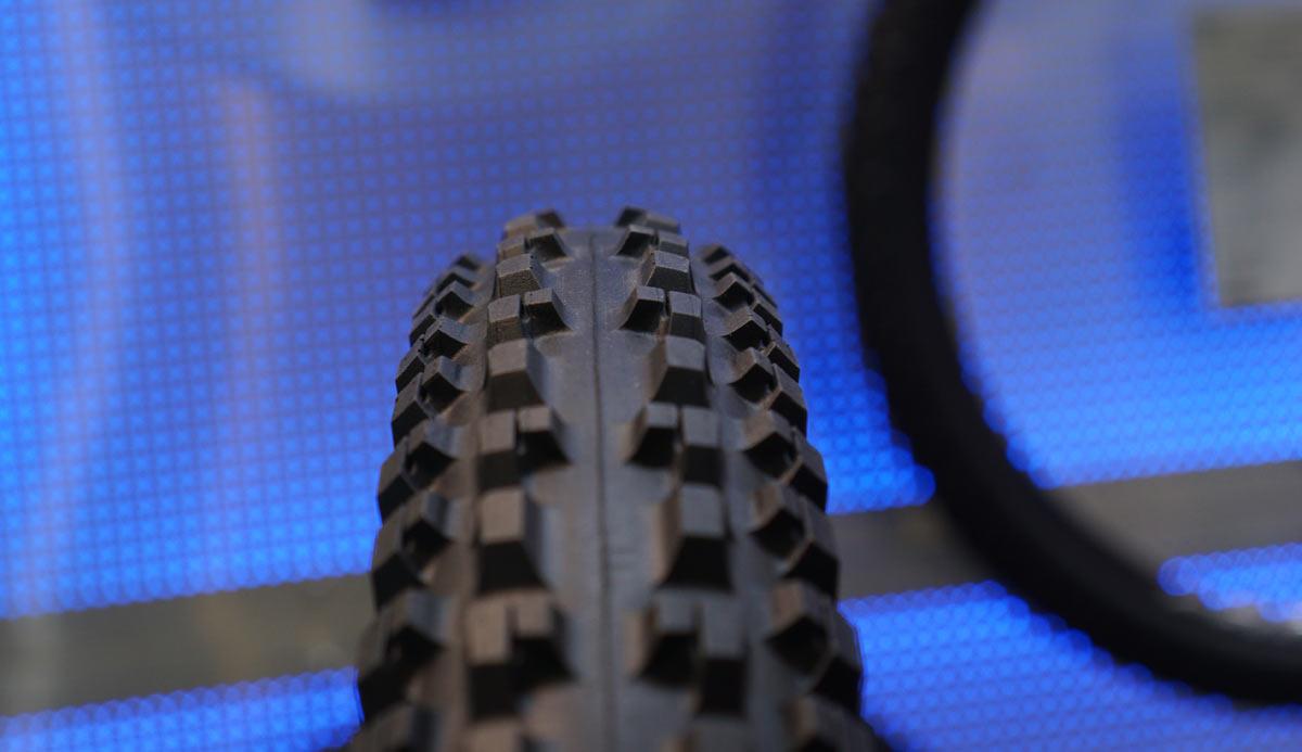 Tioga Edge 22 mountain bike tire goes wide down the middle; plus unique road tires